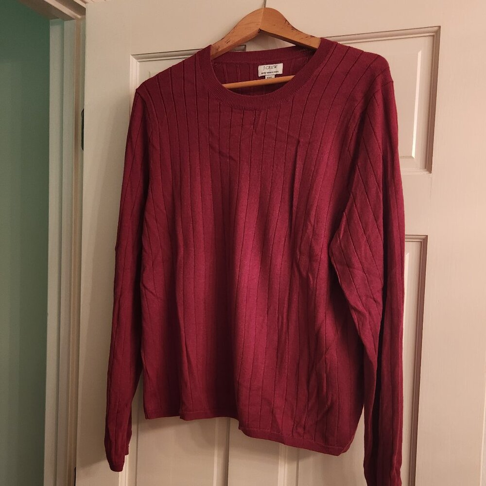 JCrew Factory Merino Wool Sweater - Berry Color- Size XXL